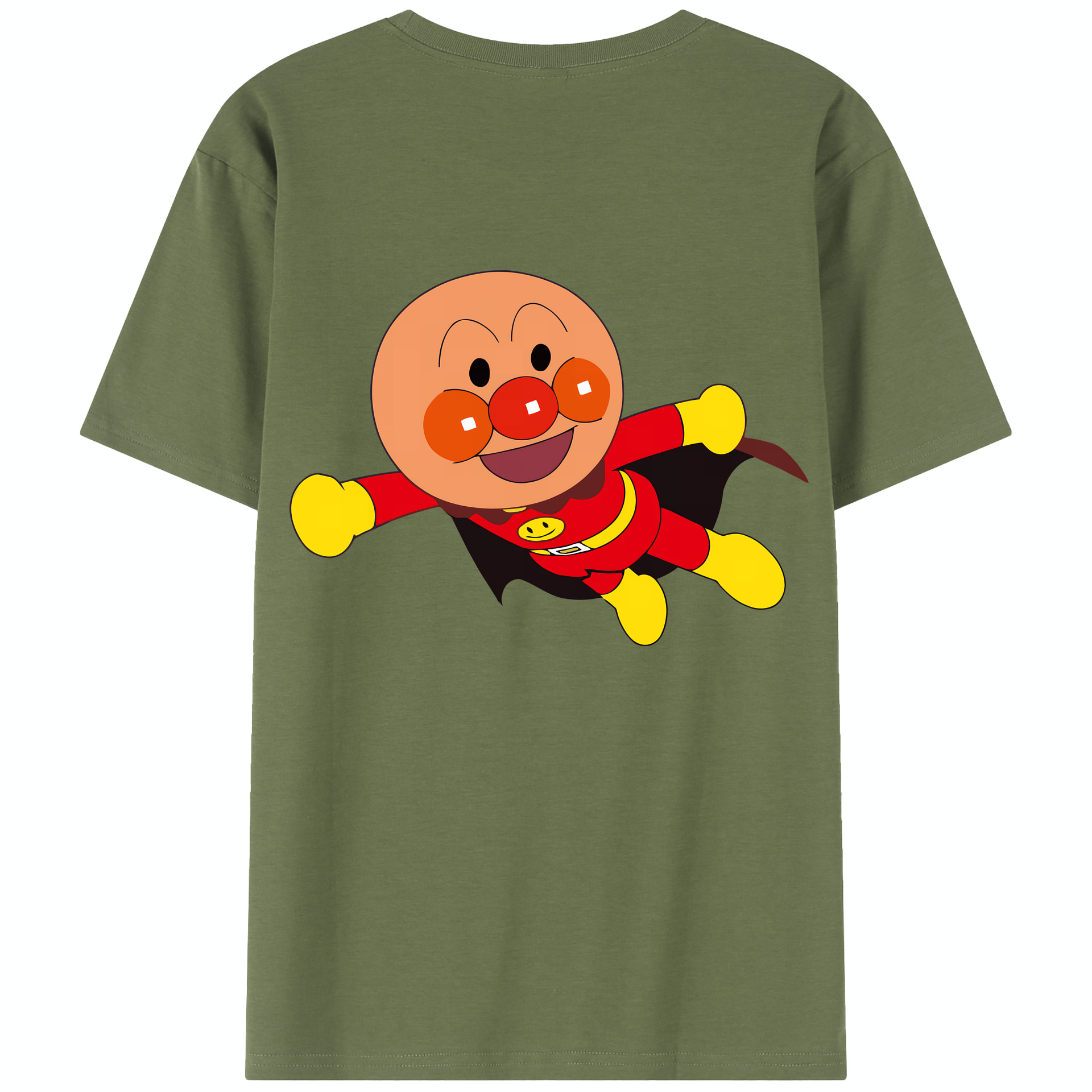 （画像用） アンパンマン Anpanman 綿100％半袖Tシャツ（背面プリント）